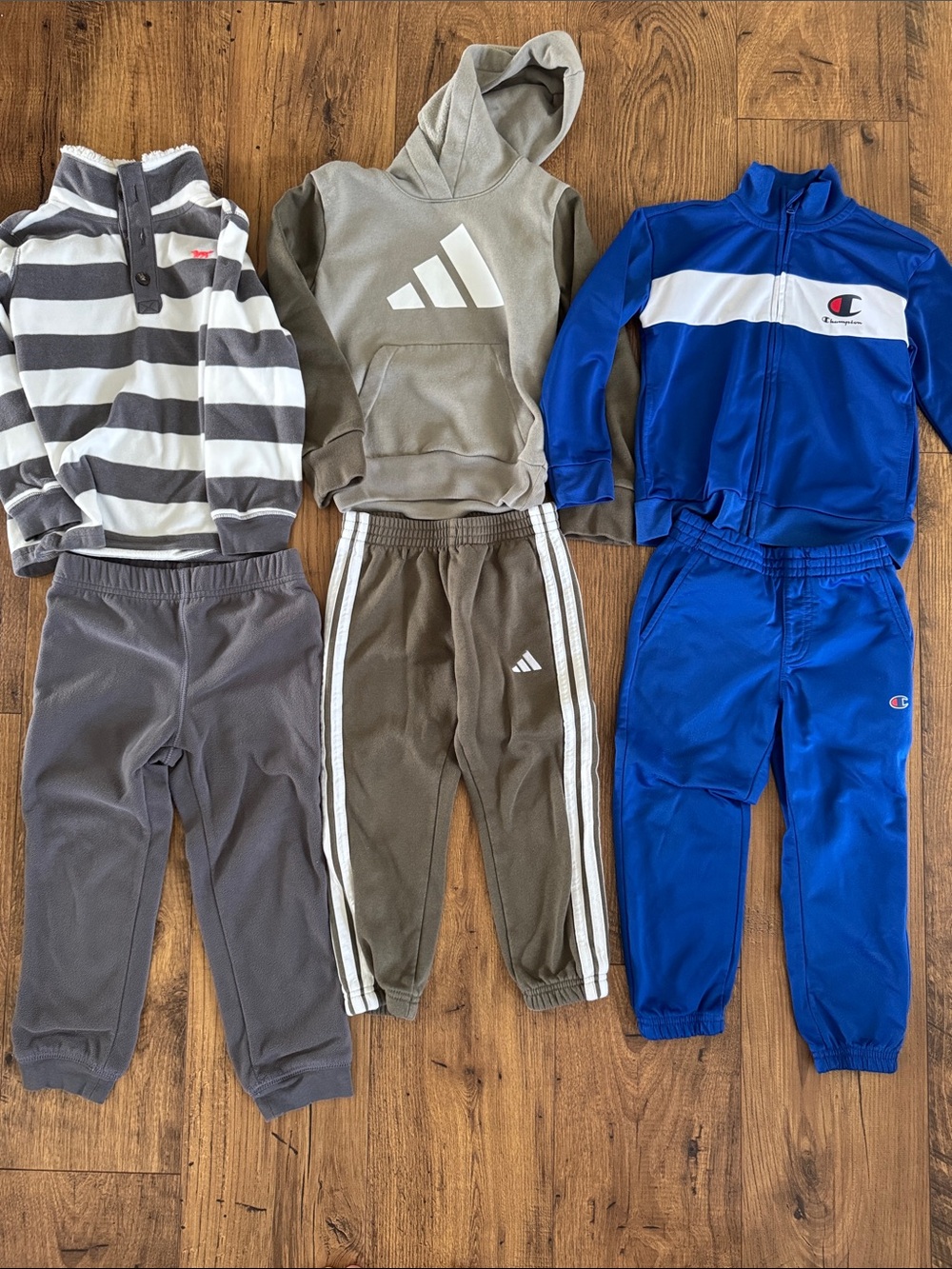 Bundle of toddler boys sets, size 4T, adidas, Champion, Carter’s